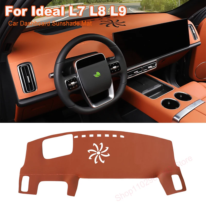 

for Ideal LiXiang L8 / L9 2023 Car Dashboard Mat Instrument Panel Central Control Heat Insulation Sun Protection Dust Pad