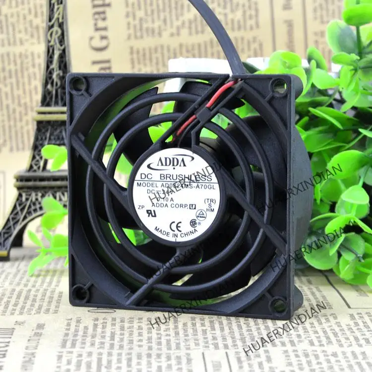 

New 8025 AD0824MS-A70GL 24V 0.10A 8CM Cooling Fan Assembly Kit