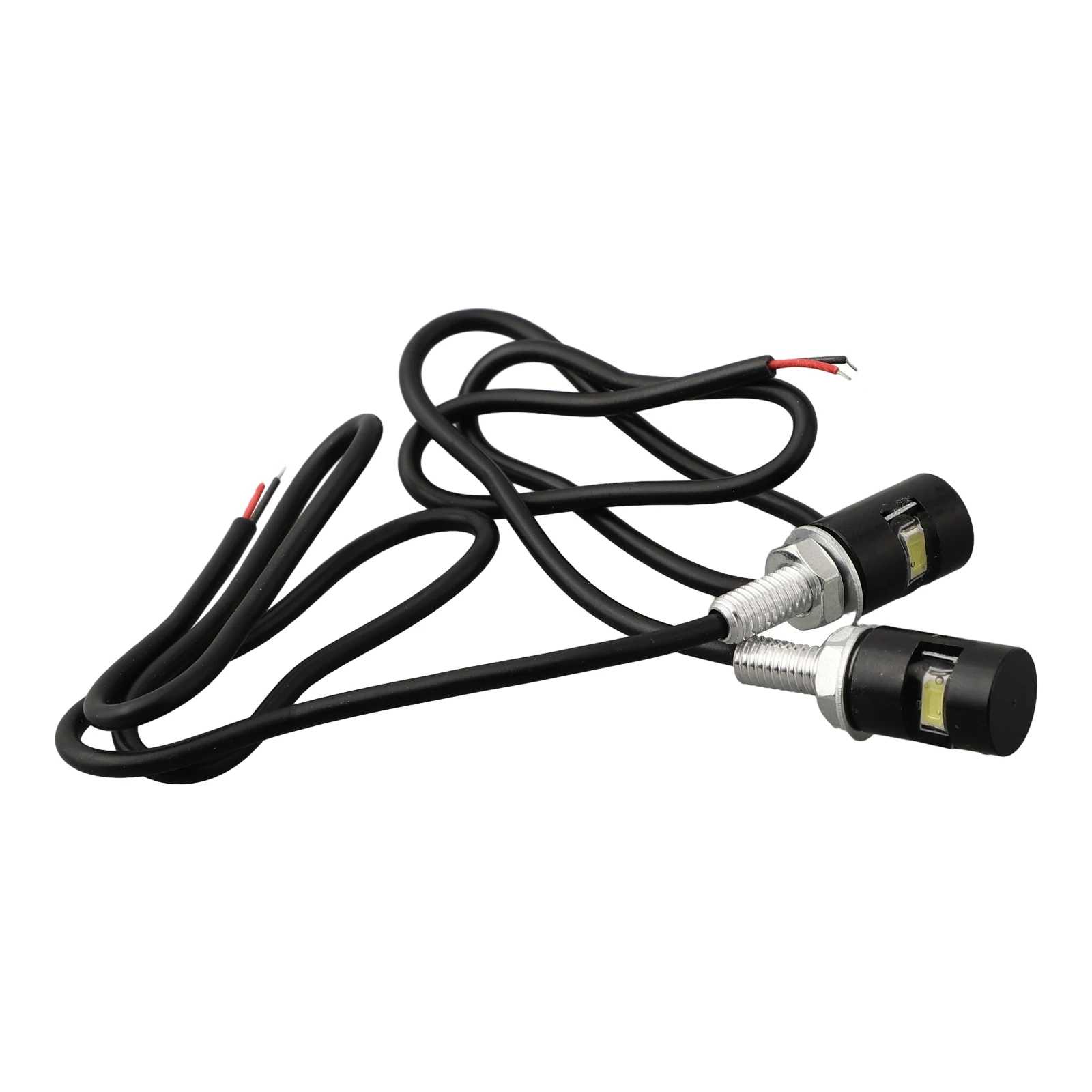 2 PCS LED Car Motorcycle License Number Plate Lights Lamp Auto Tail Front Screw Bolt Bulbs Lamps Light Source 12V 5630 SMD