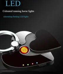 【 Rechargeable 】 Original Heart-Shaped Phone Holder Lighter Subculture Y2k Jirai Kei Light Luxury Niche Lighter