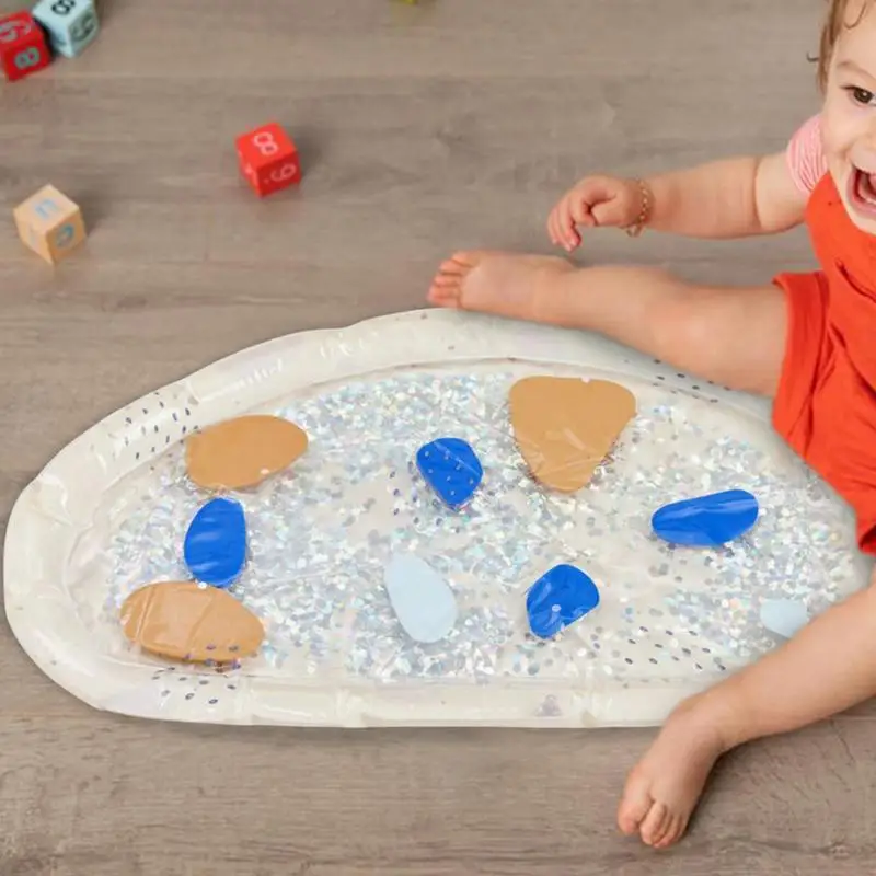 Water Pad For Babies Water Playmat Cartoon Pets Babies Sensory Play Water Mat Leakproof Sensory Development Water Playmat For