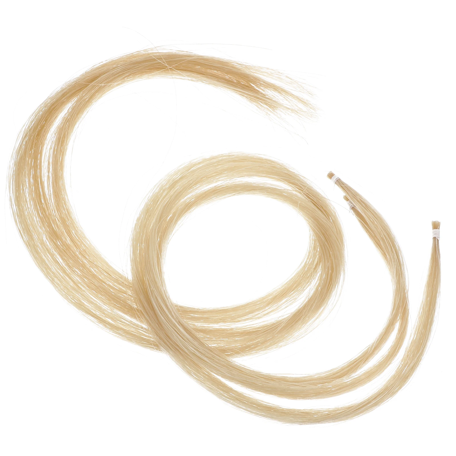 

3 Hanks Violin Hair Replacement Mongolian Tail Hair for Violins Accessories Durable Practical Student Beginner Fits