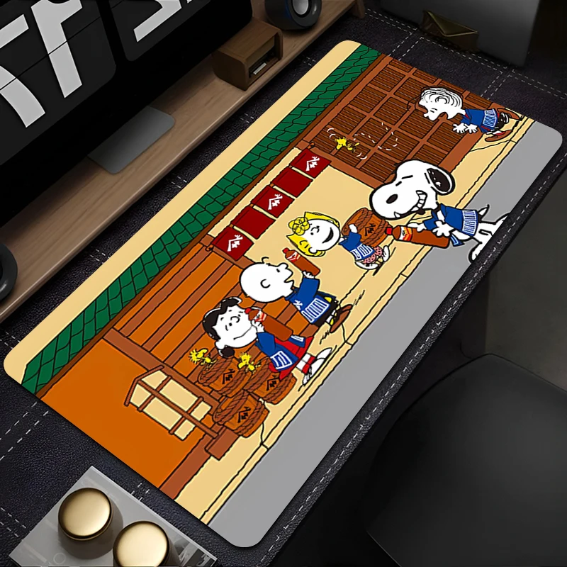 Muismat PC-accessoires Cartoon S-snoopy toetsenbordpad Bureaumat Antislip muismat Grote gamingmatten Rubberen verlengde pad