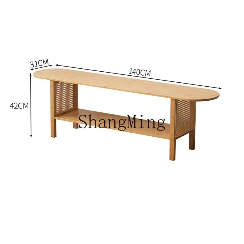 

ZHB rattan TV cabinet home bed and breakfast sofa can negotiate round tea table tea table living room