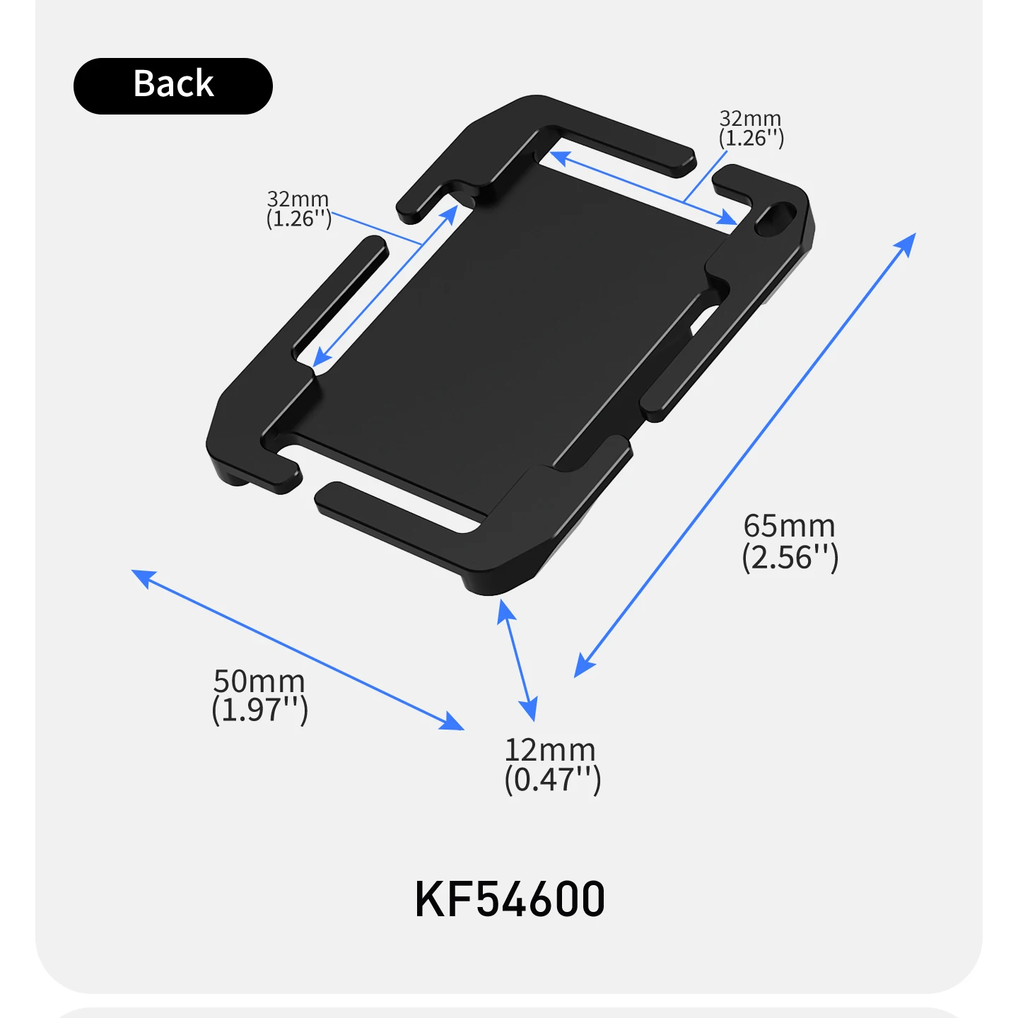 Taktische Outdoor-Kamerahalterung mit Schnalle und Haken für GoPro 13 12 DJI Insta360, Passend für 25-32mm Gurtband für MOLLE-Weste und Rucksack – Detail 3