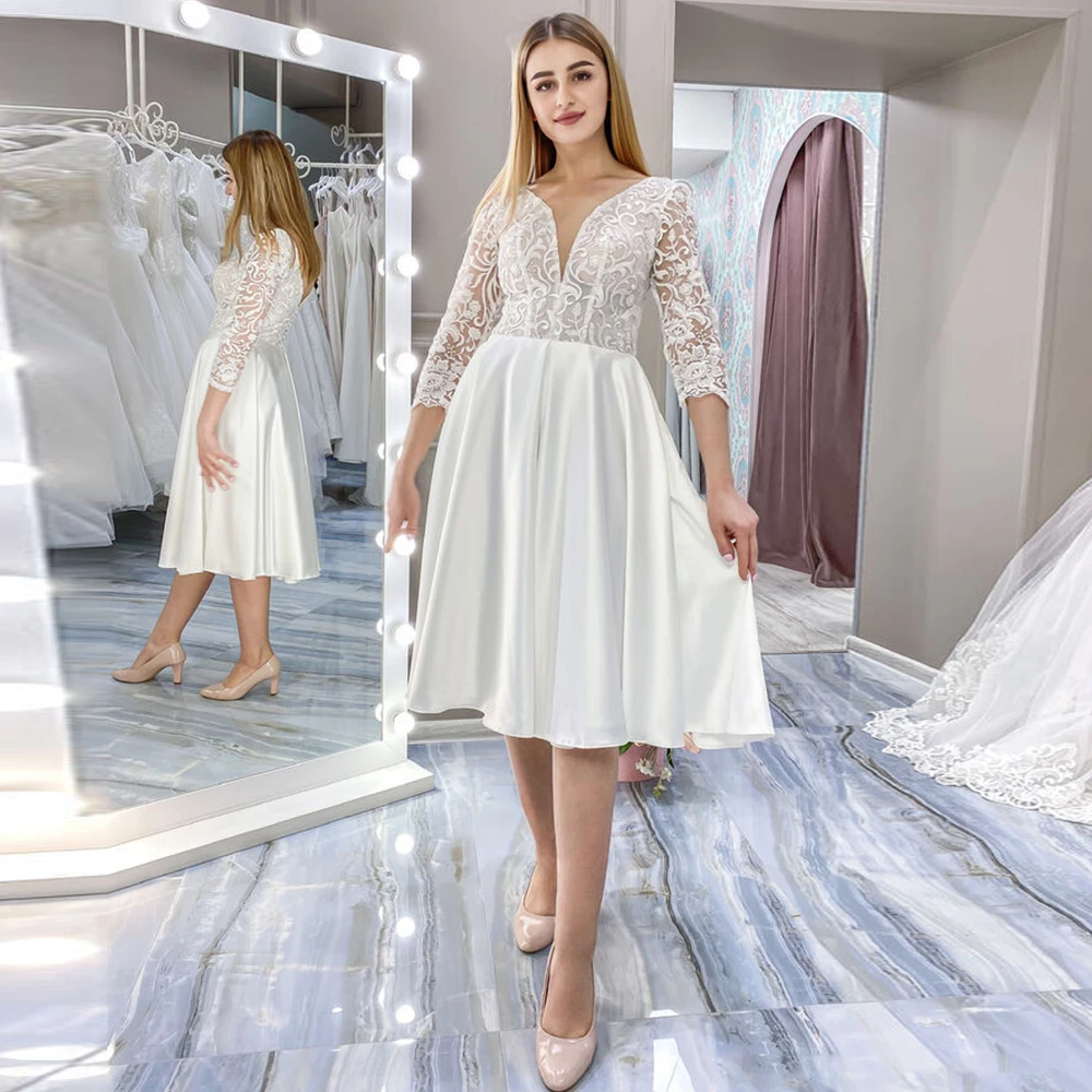 Short Wedding Dress… - image