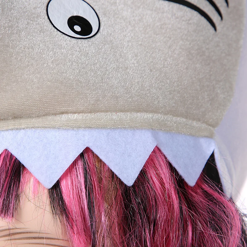 Halloween Funny Shark Hat Party Cap Holiday Headgear for Teens Men Women Role-play Cosplay Festival Costume Novelty Animal Hat