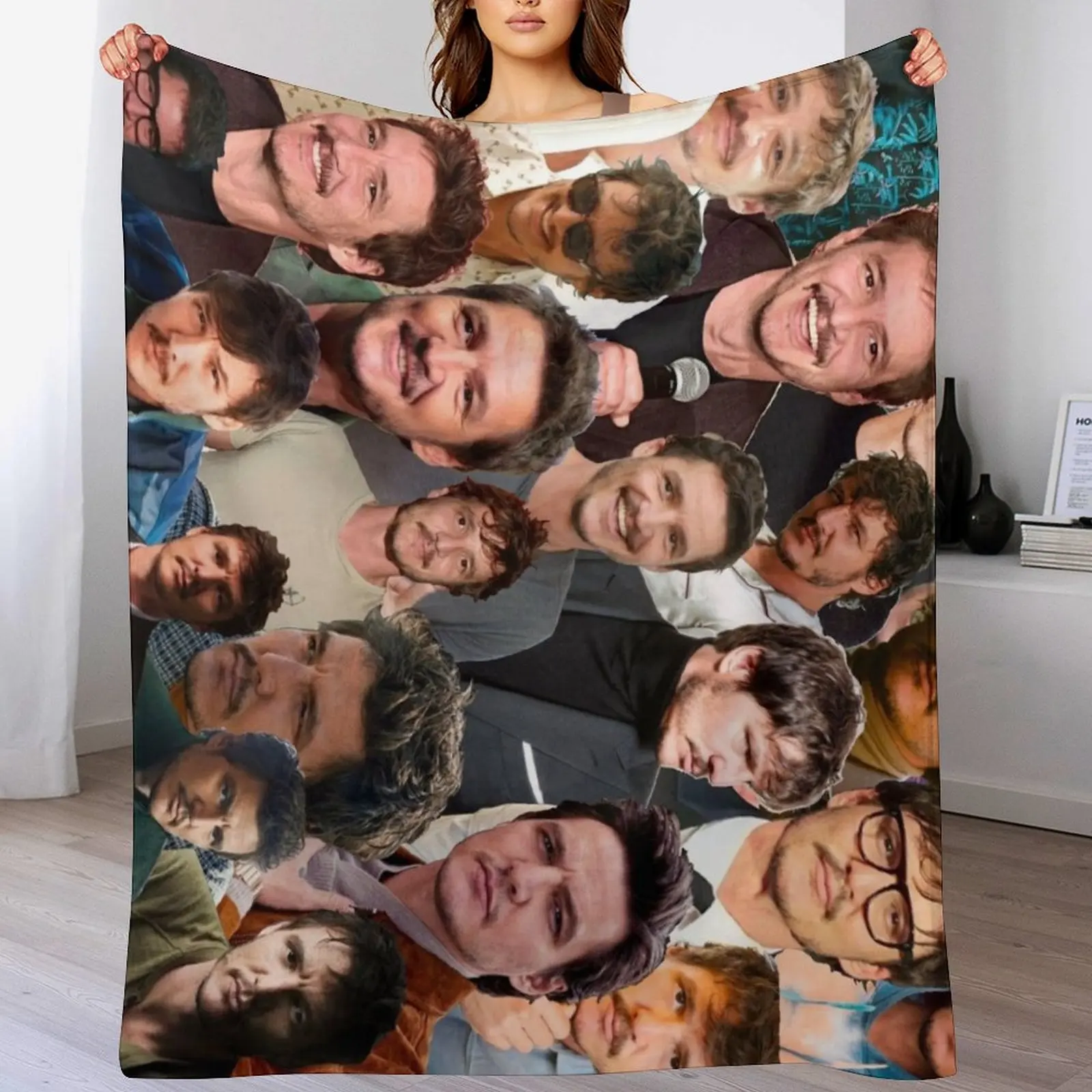 

Pedro Pascal Photo Collage Throw Blanket Blankets For Bed Thin Kid'S Sofa Throw Blankets