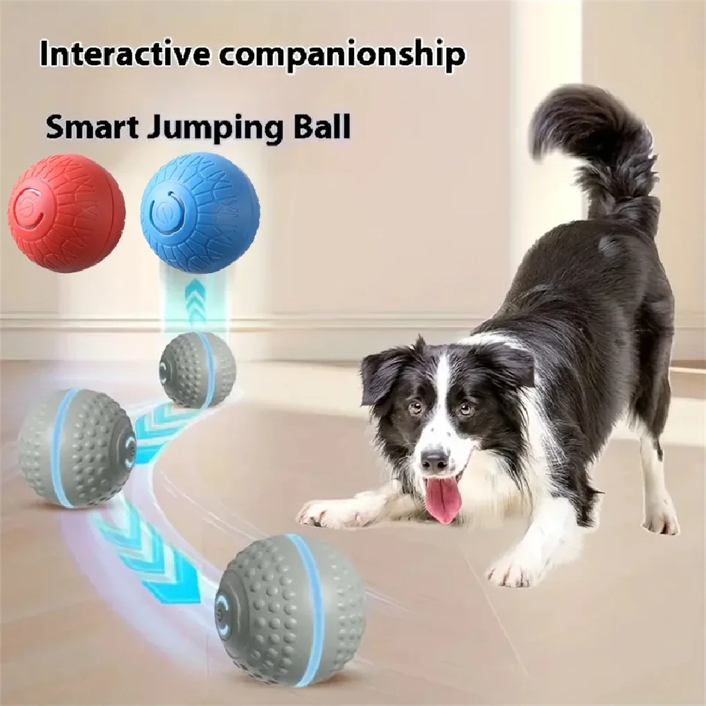

Smart Dog Toy Ball Automatic Interactive Pet Electronic Rolling USB Rechargeable Moving Bouncing for Puppy to Large dog Chew Toy