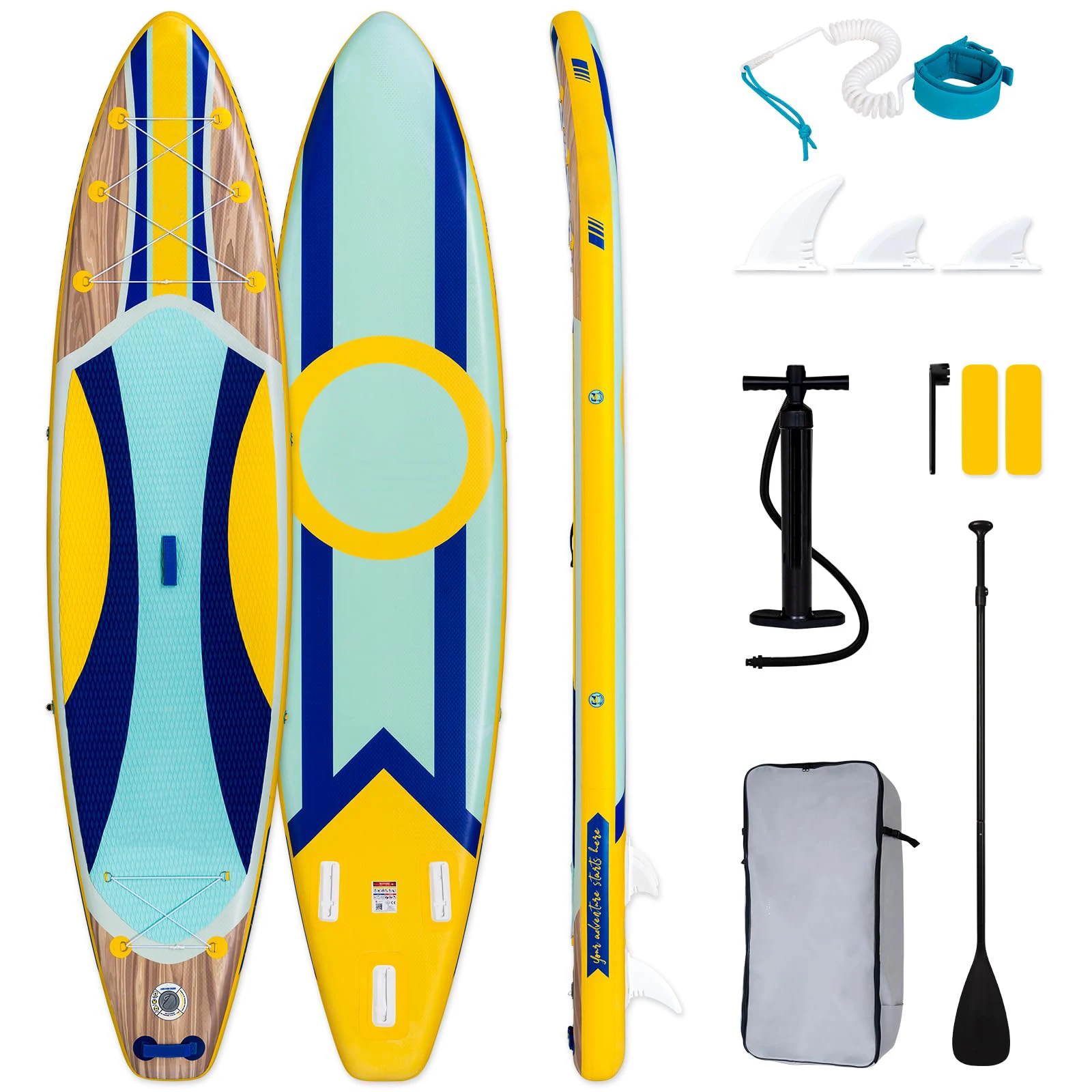 

Inflatable SUP Paddle Board Anti-Slip EVA Deck
