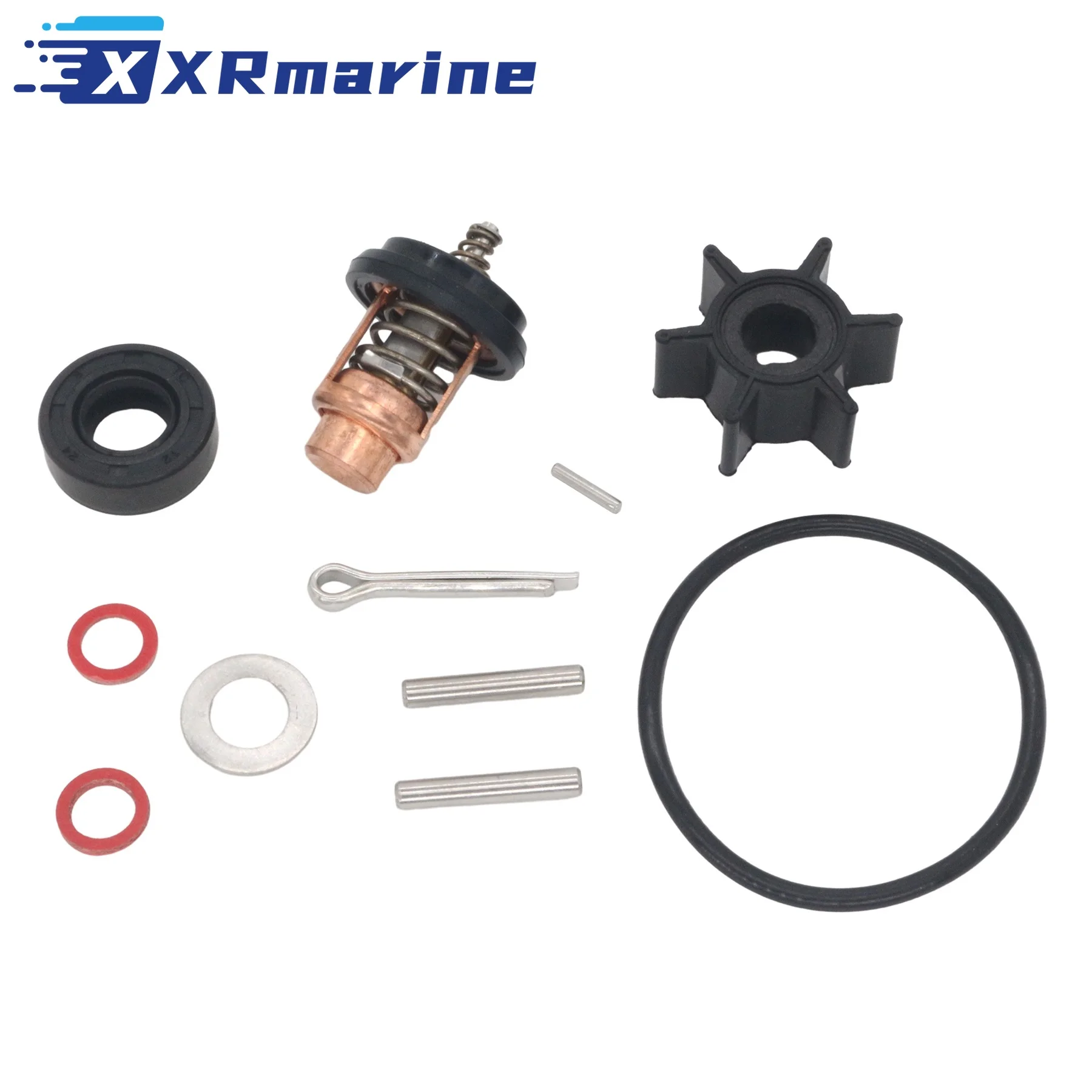 

Maintenance Service Kit 8M0181314 for Mercury Mariner 2.5 3.5 HP Outboard Impeller 47-16154-3 Thermostat 804540