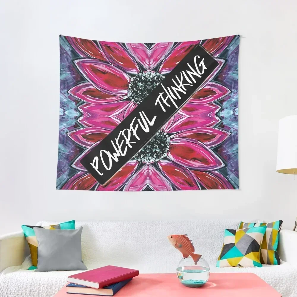 Powerful Thinking Tapestry Wall Hanging Wall Room Decor Aesthetic Tapestry