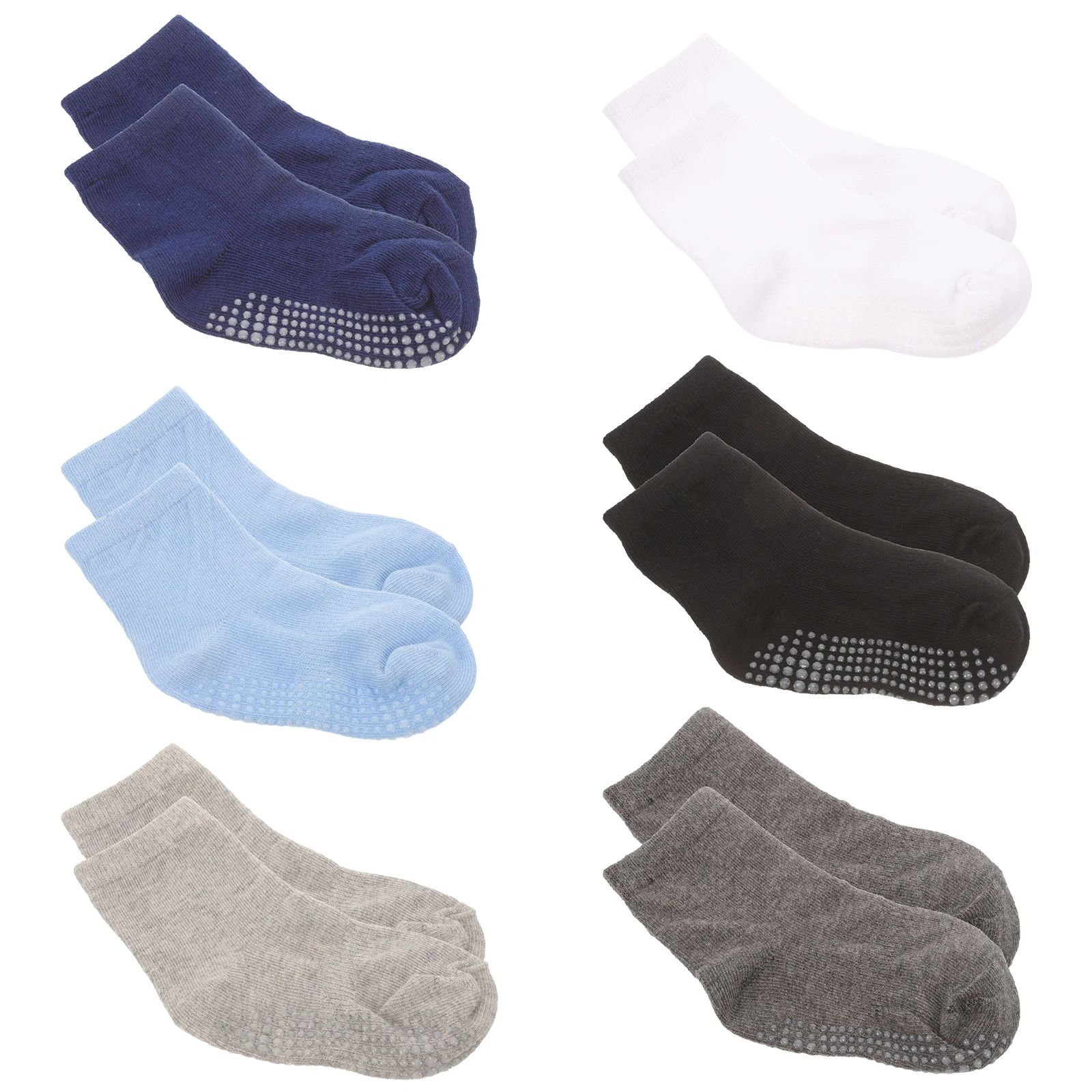 

6 Pairs Children Socks Baby Girl Boy Cotton Spring Summer Toddler Kids M Size 1-3 Years Cute Comfortable Breathable