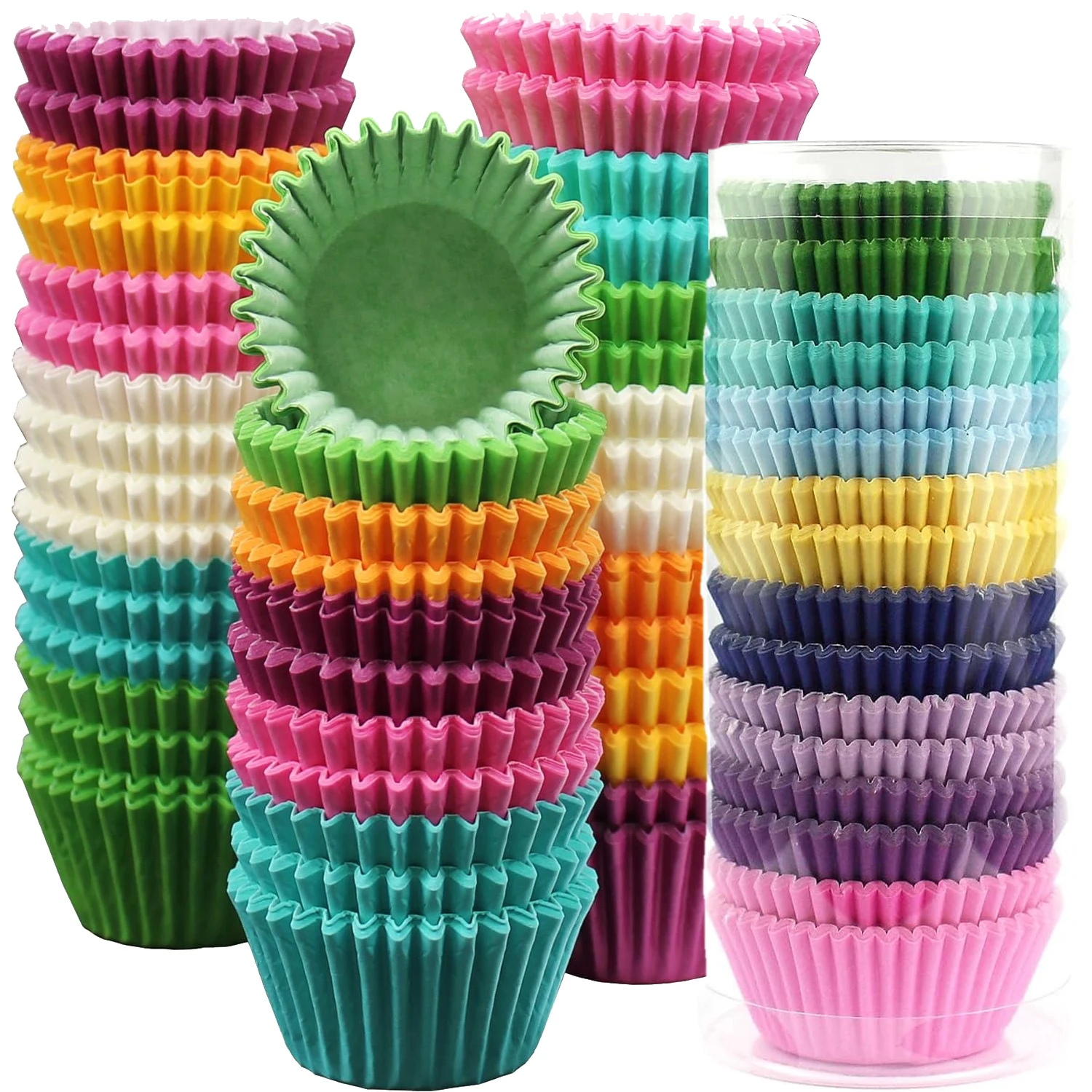 100pcs Mix Baking Cups Cupcake Liners Holders Paper Cup Baking Molds Greaseproof Muffin Wrappers Cupcakes Cake Tools