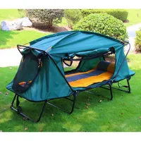 Folding Waterproof Portable Off The Ground 2 person Outdoor Camping Sleeping With Bed Elevated Cot Tent