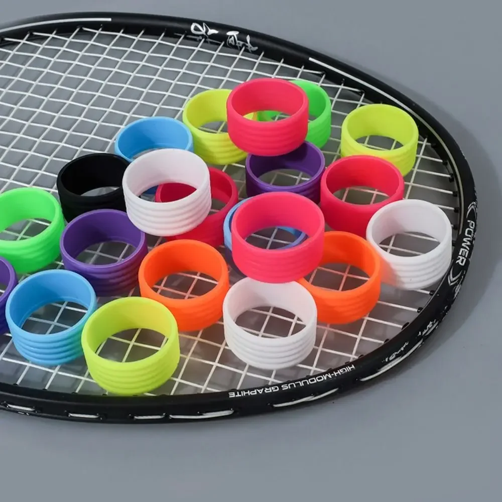 Silicone Tennis Racket Grip Stretchy Sweat-absorbing Rubber Tennis Racket Grip Fixed Stretchable
