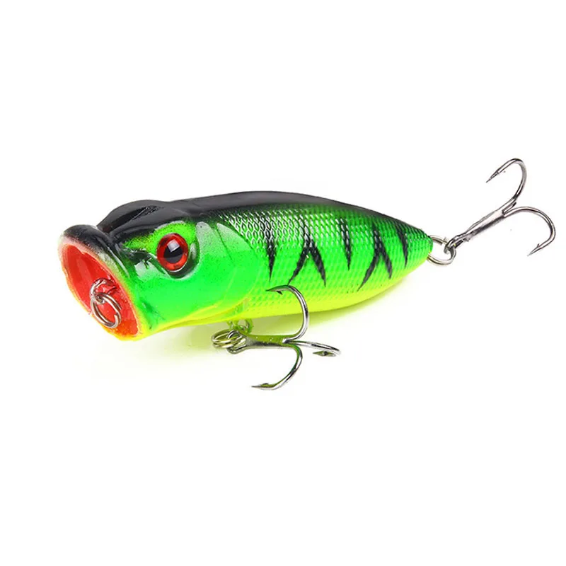 1 PC Fishing Lure Popper Floating Hard Bait Artificial Chatterbait 6.5cm 11.8g Steel Beads Fishing Lure Perch Pesca Fishing Hook