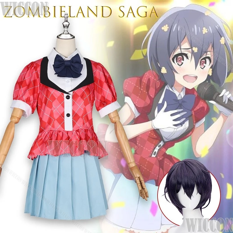

Zombie Girl Project Mizuno Ai, одежда для косплея, аниме, идол, платье зомби для девочек, Саки, карнавальный костюм, рубашка, юбка, наряд, карнавал, Cos ﻿