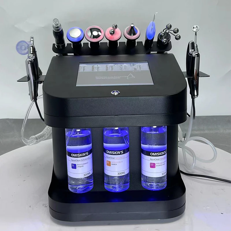 Elektrische Geräte für Schönheitssalons 10-in-1 Wasserlicht-Hautverjüngungsgerät für Tiefenreinigung, Sauerstoffanreicherung und Gesichtsstraffung