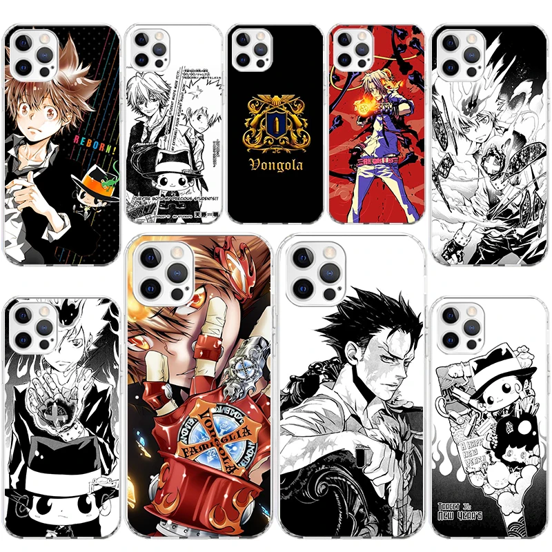 Katekyo Hitman Reborn Soft Silicone Phone Case For Apple iPhone 11 14 15 16 Pro 12 13 Mini XR X XS Max 7 Plus 8 + Fundas Cover 1