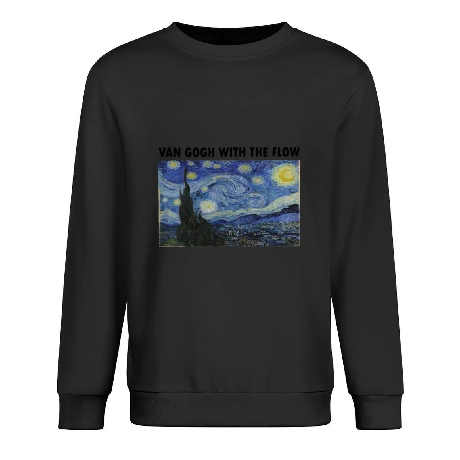 

Van Gogh With The Flow. Pullover blouse men's sweat-shirt autumn jacket men japanese style sweatshirts