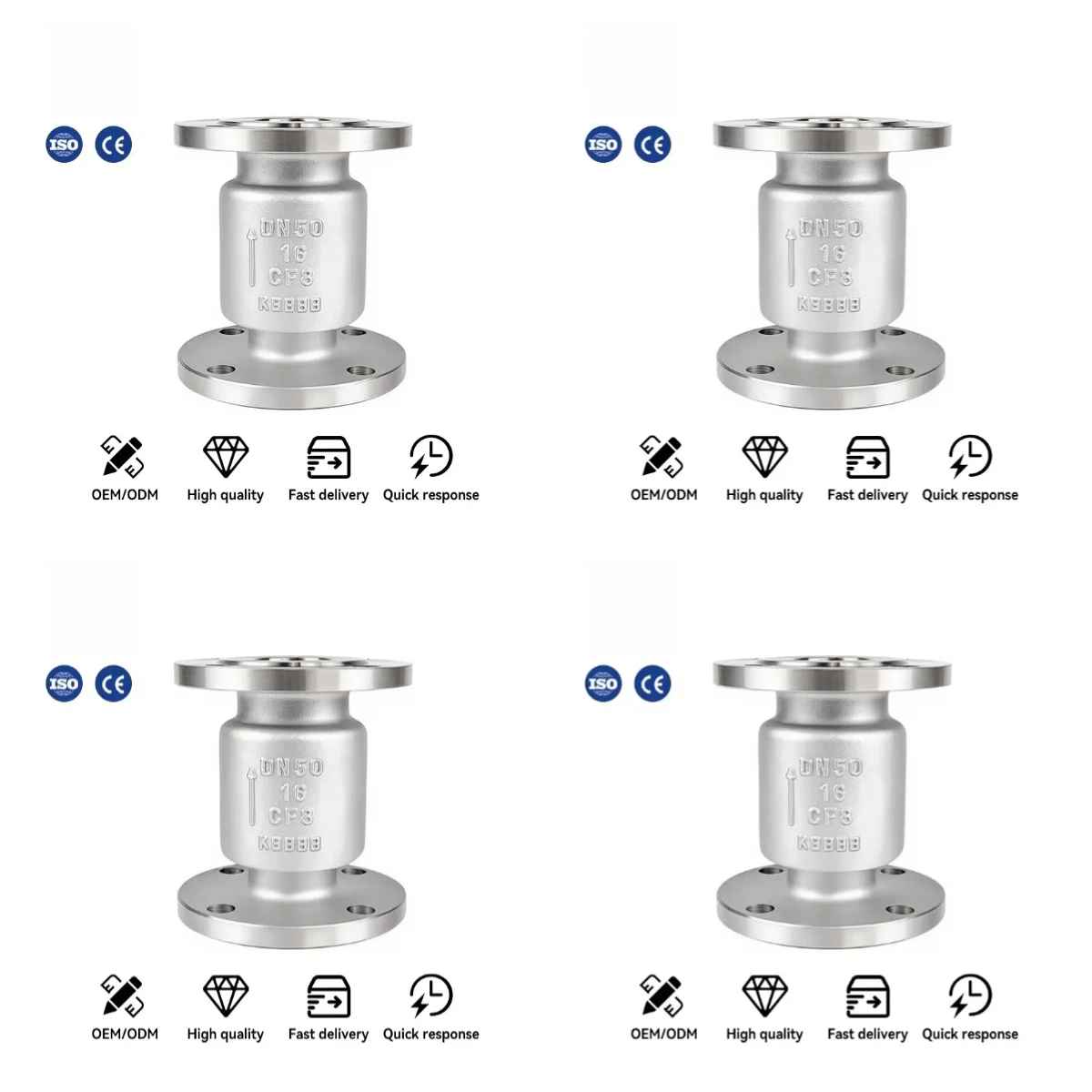2 Inch Stainless Steel Flange Vertical Check Valve Non Return Valve DN15-DN200