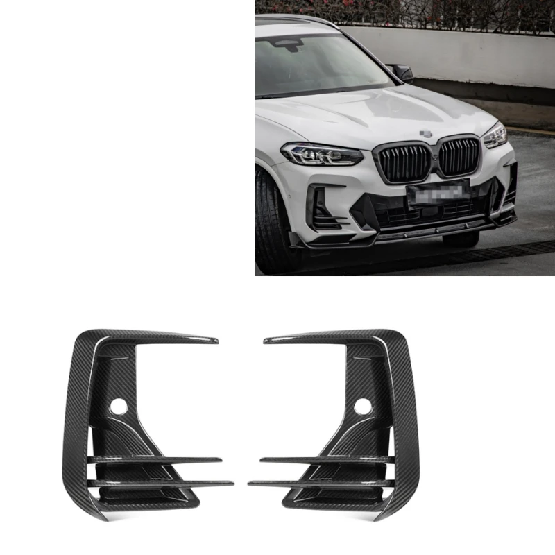 Dry Carbon fiber Front Air Ducts For BMW G08 BEV LCI IX3 G01 X4 G02 LCI G08 LCI 2022-IN Front Air Ducts SQ style Air Ducts