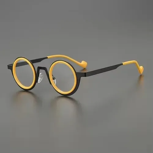 

High Quality Japanese Handmade Acetate Prescription Glasses Frames Men Women Retro Vintage Round Eyeglass Men's Eyewear
