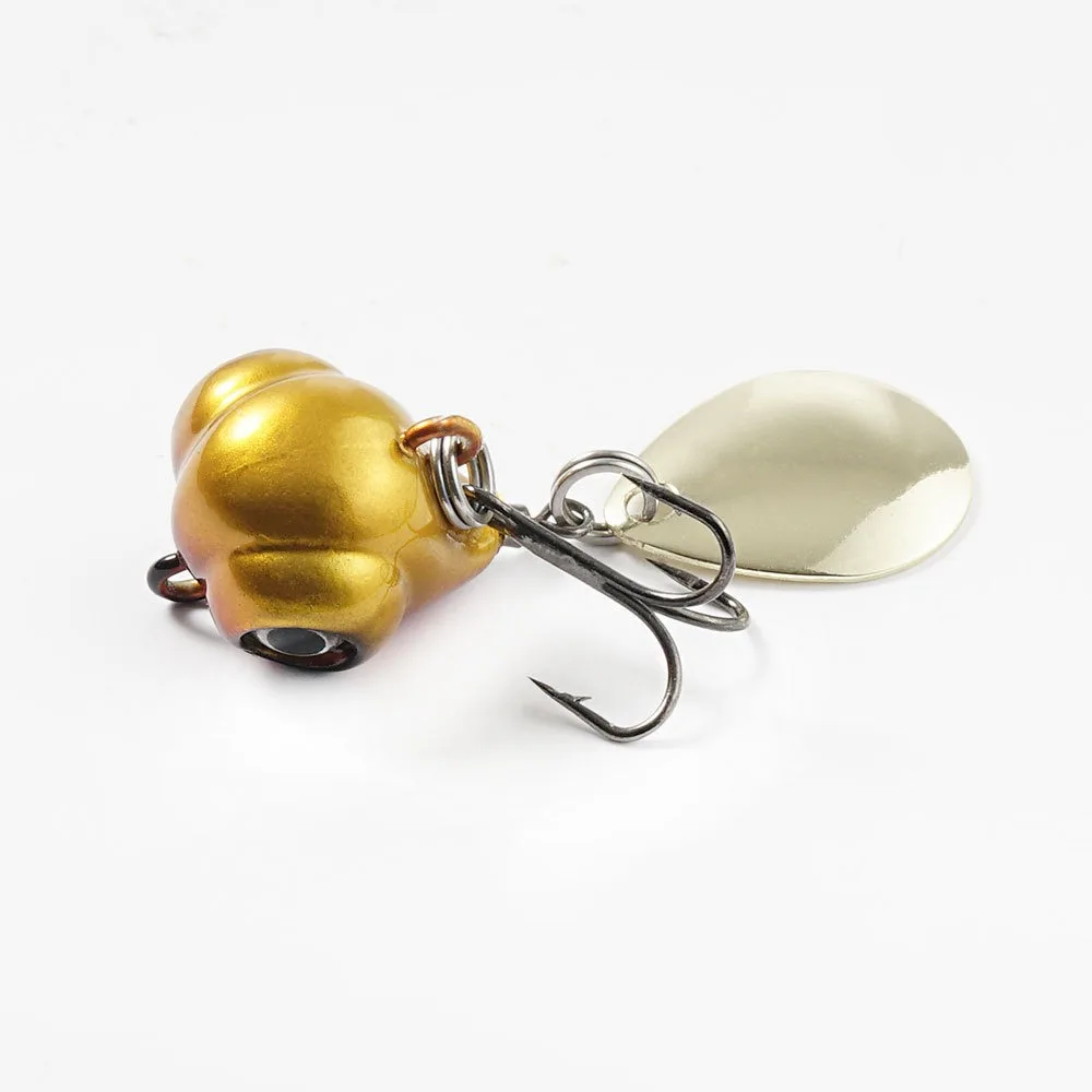 

1pc Treble Hook Metal Fishing Bait Wobblers Crankbaits Spoon Metal VIB Lure Vibration electroplated Spoon Fishing Lure