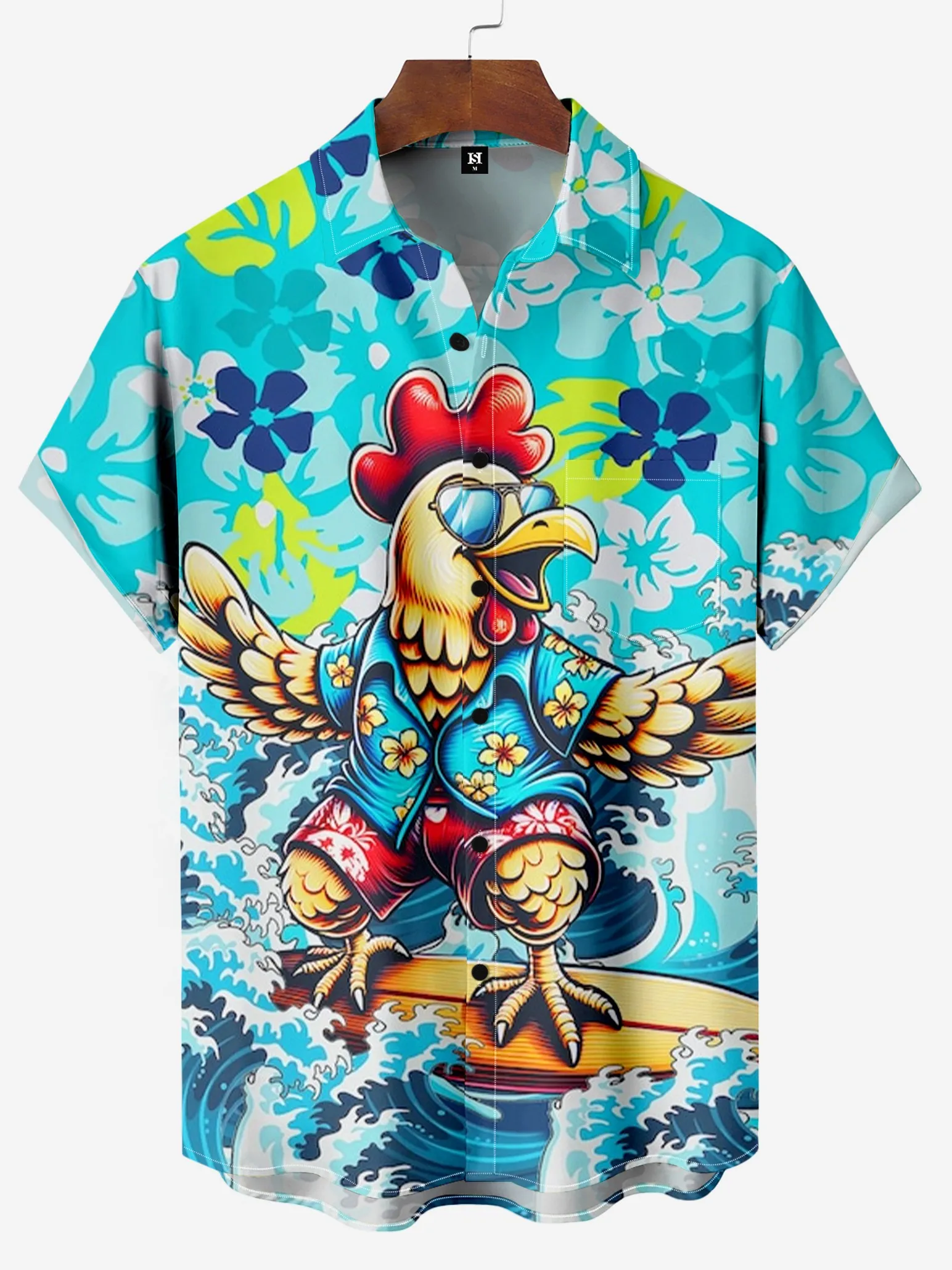

Mens Shirt Short Sleeve Surf Animal Print Button Down Shirts Summer Beach Shirts Camping Shirts Short Sleeve Mens Formal Shirts