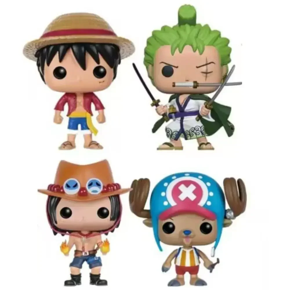 4pc/set POP One Piece Figure Luffy Funko Chopper AISI Luo Luffytaro Action Figure Collection Model Toys For Christmas Gifts Toys