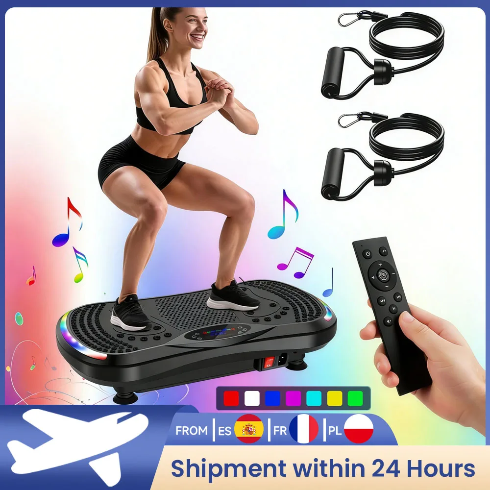 Plateforme vibrante motorisée pour entraînement complet du corps, brûlage des graisses, développement musculaire, perte de poids et mise en forme