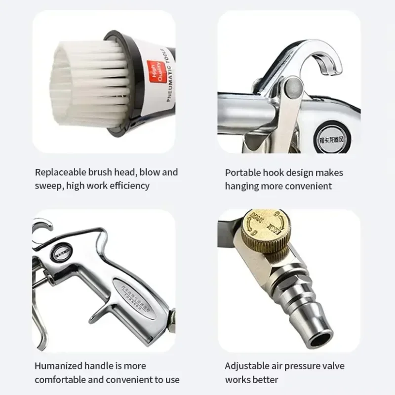 Hot SalesOne Gun Dual-use Multifunctional Car Cleaning Gun With Vacuum Cleaning Tool Tornado Interior Cleaning Machine