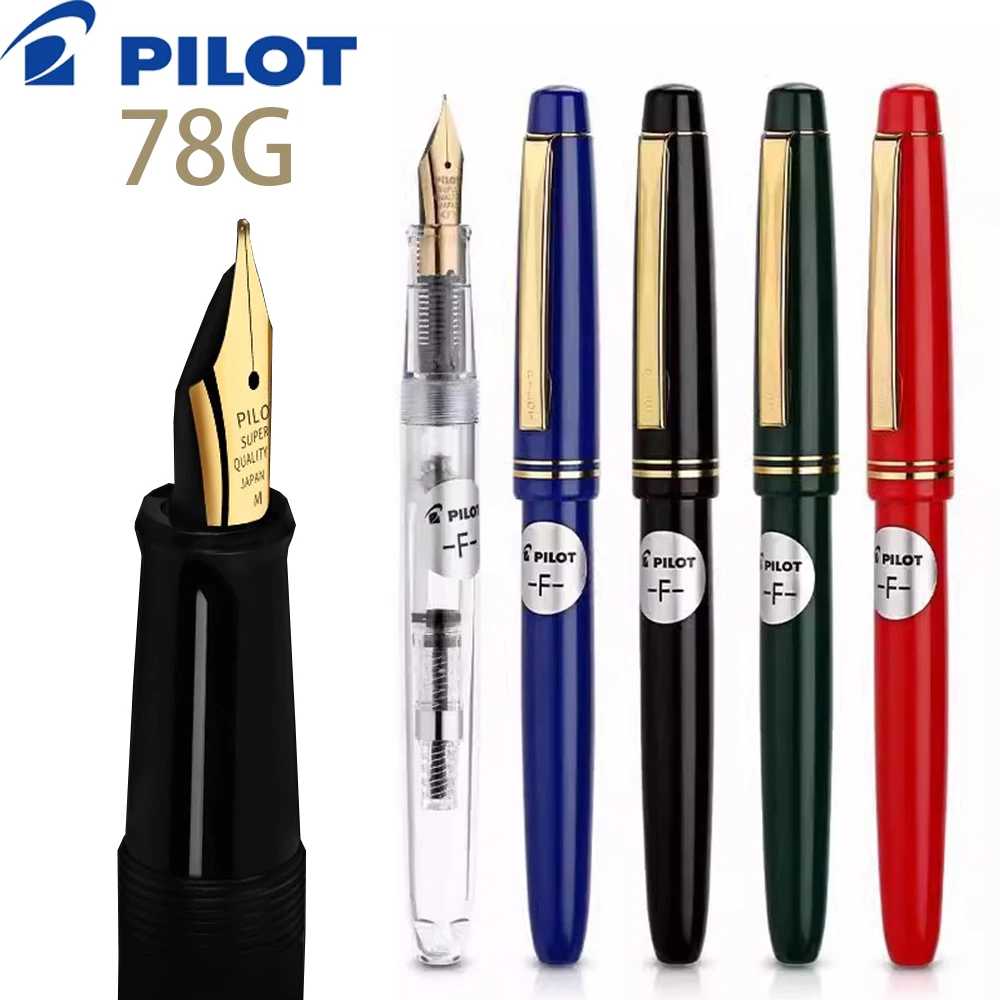 

PILOT 78 г 78 г + 22 К золотая оригинальная иридиевая перьевая ручка для студентов практика каллиграфии ef f m перо картридж конвертер кон50