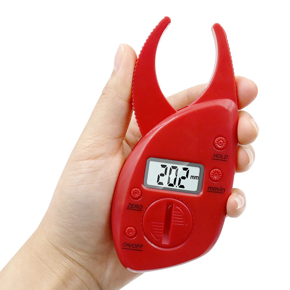 

Fat Caliper Clip LCD Display Teller Red Accurate Easy Use Portable Health Management Tool Fat Caliper Clip LCD Display Teller