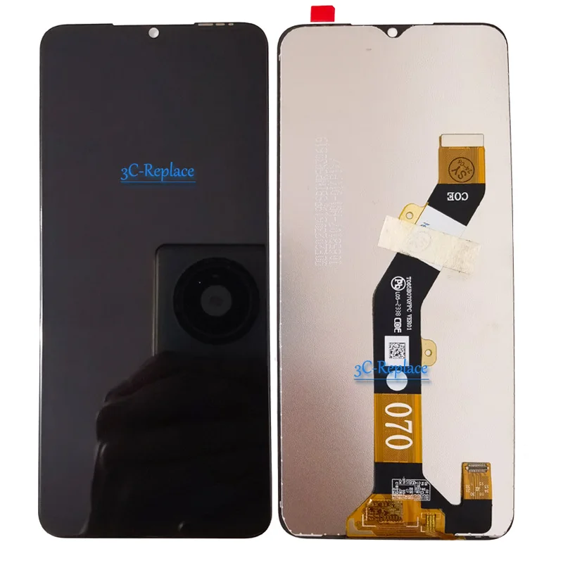 Siyah 6.6 Inç ZTE Blade A34 Blade A54 LCD Ekran Dokunmatik Ekran