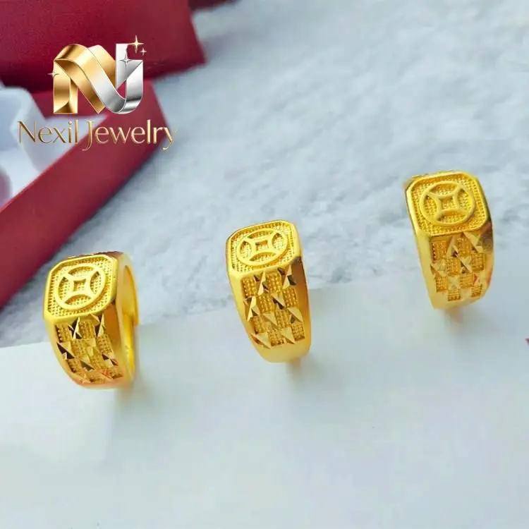 Nexil Jewelry   Nexil Jewelry  Premium AU999 gold bracelet round belly gloss pushing and pulling bracelet fashionable temperamen
