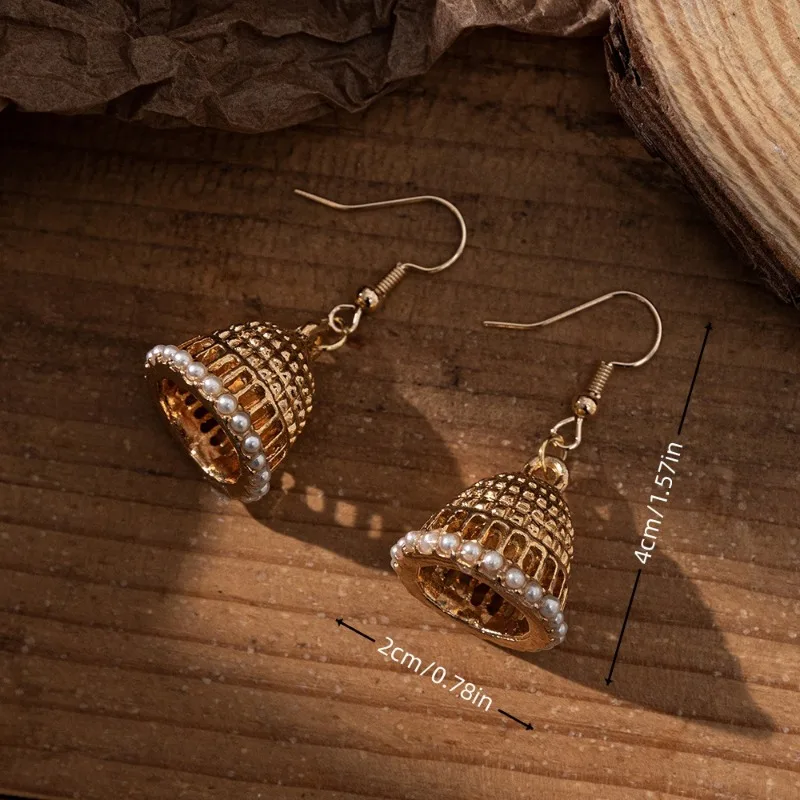 New Ethnic Jhumka Jewelry Boho Vintage Women\'s Retro Exotic Indian Pearl Tassel Earrings Brincos Feminino Kolczyki