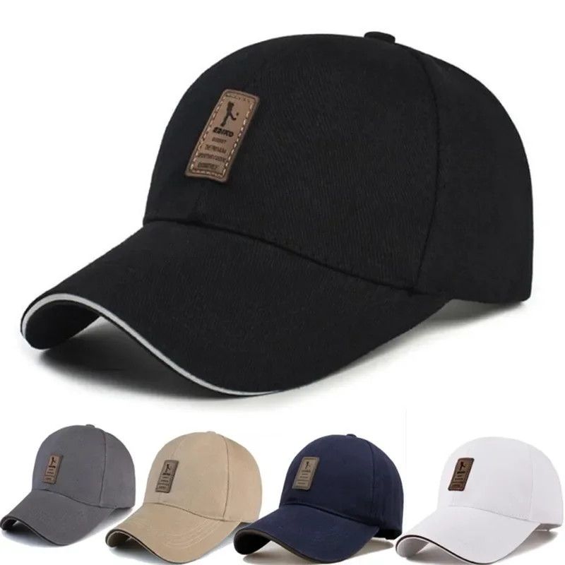 Summer Women Men Structured Baseball Caps Solid Cotton Adjustable Snapback Sun Hat Outdoor Sports Hip Hop Baseball Hat Casquette