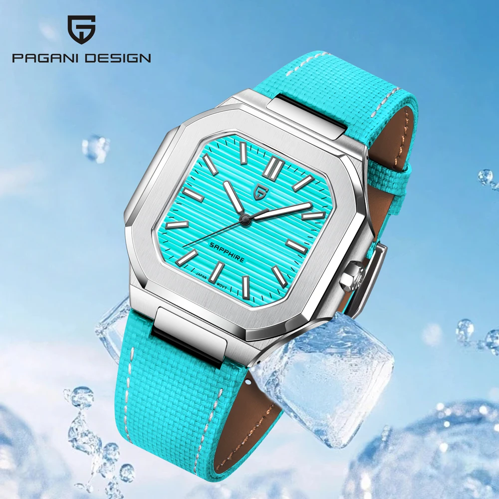 PAGANI DESIGN Watches Simple Quartz Men's Watch 2026 New Sapphire Crystal Watch For Men VH31 Movt Stainless Steel Luminous Clock