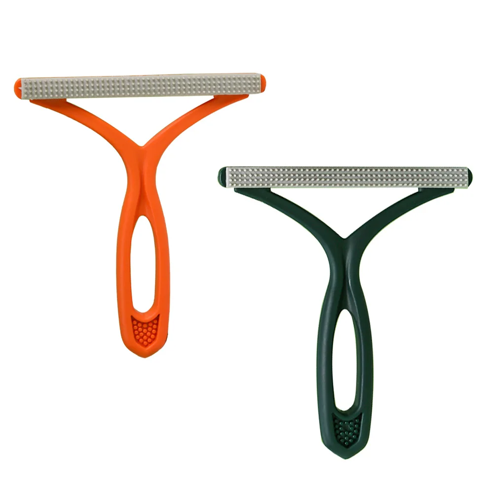 

2Pcs Cat Hair Remover Portable Lint Shaver Clothes Scraper Reusable Pet Hair Cleaner Couch Sweater Fabric Cleaning Brush Home