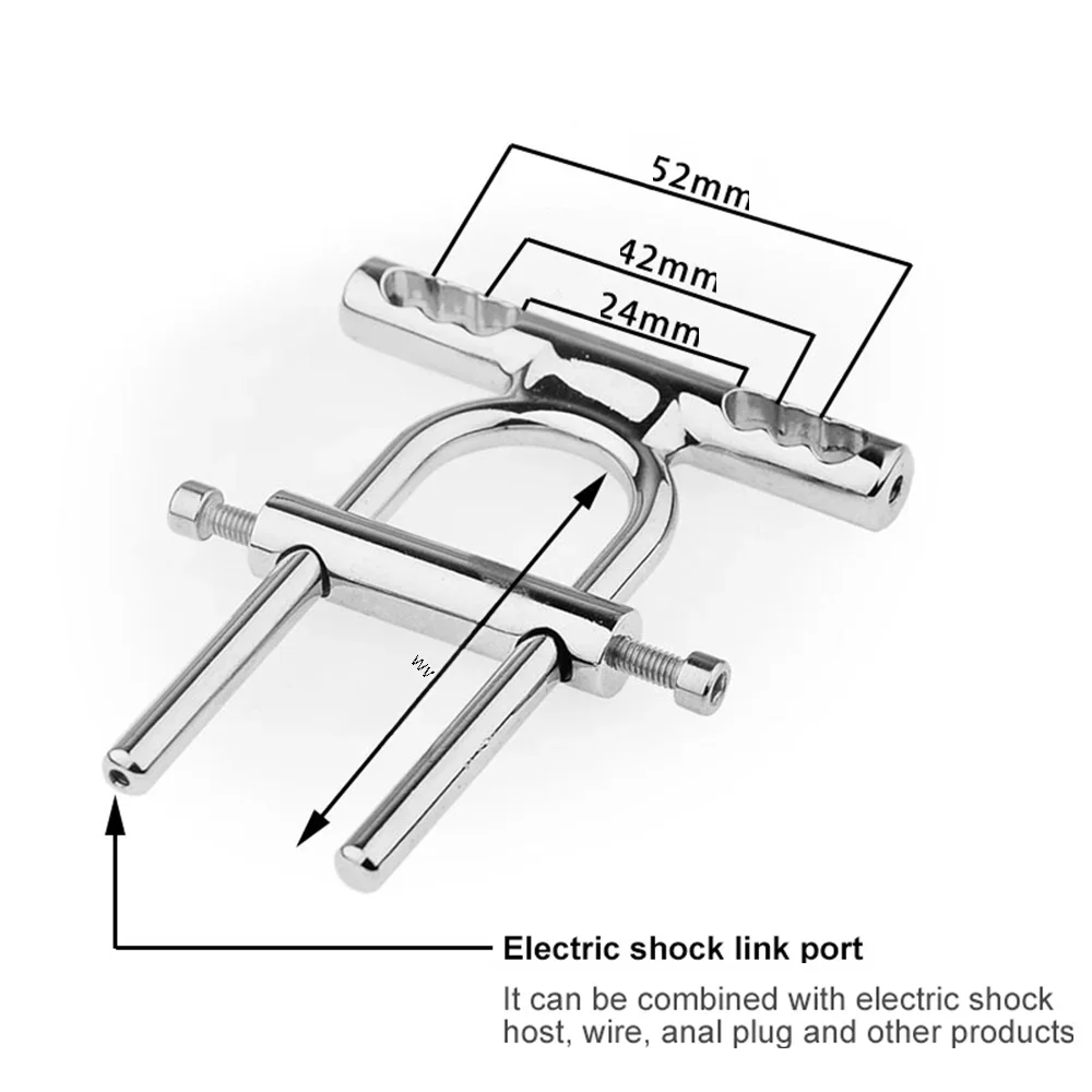 Metal Penis Stretcher Trainer Device for Men, Penis Enlargement, Cock Ring Bdsm Set, Physics Stretching, Sex Machine Toys