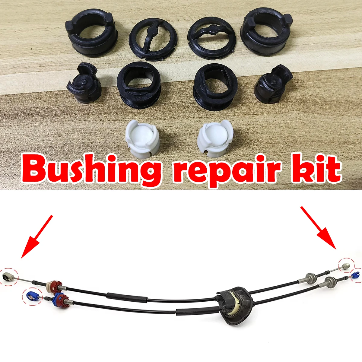 

Gearbox Shift Cable Linkage Control Bushing Kit For For Citroen C2 JM Nissan Qashqai J10 Gear Shifter Lever Selector End Joint