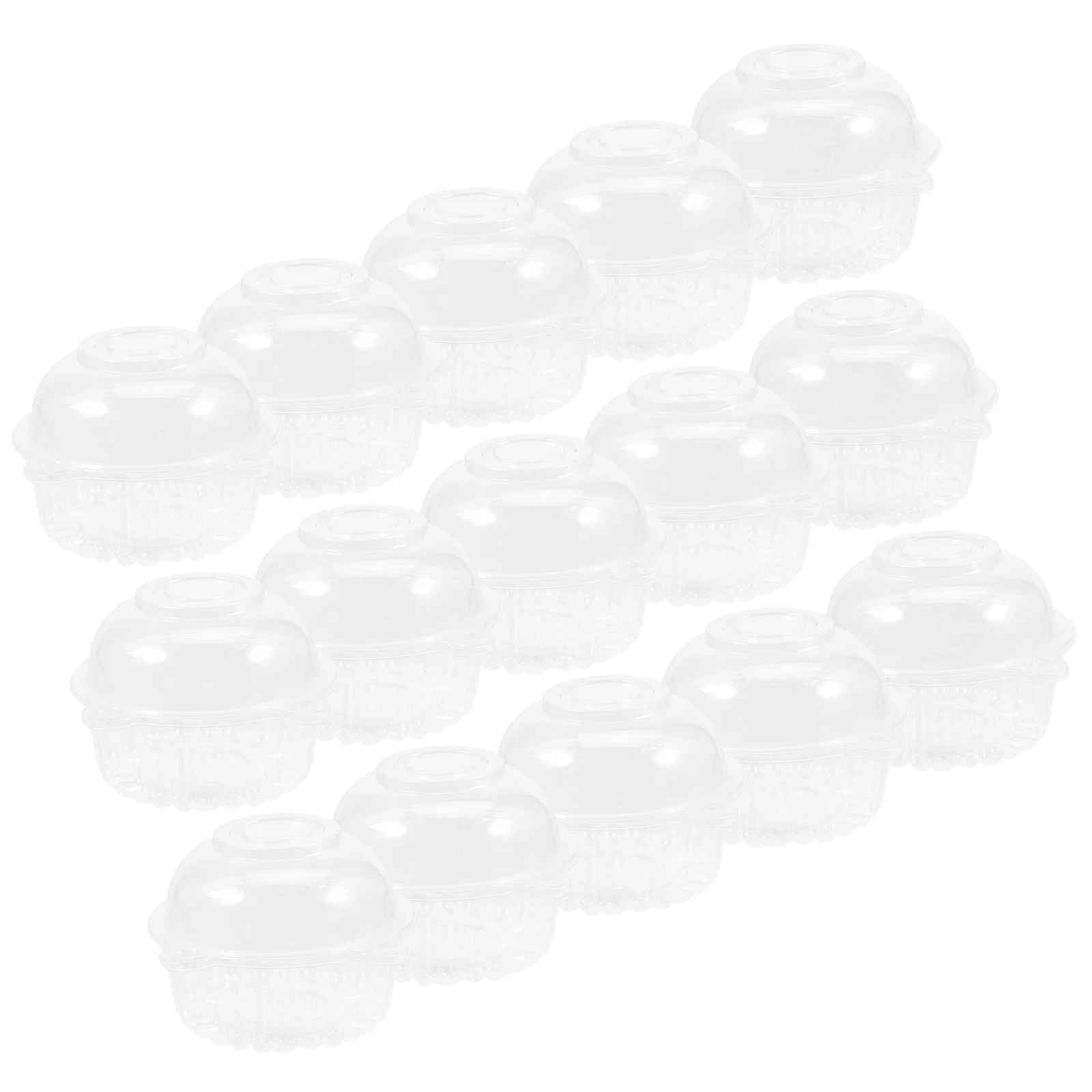 

100pcs Baking Box Cake S wich Wrapping Boxes Mousse Containers PET Case Bakery Compact Package Transparent Dessert Packaging