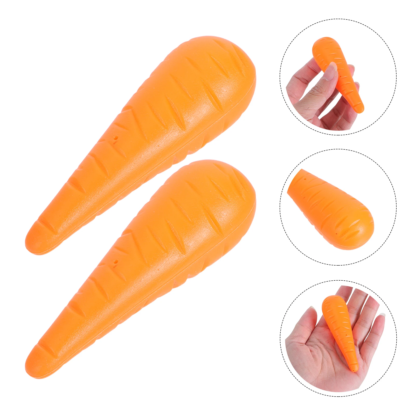 

50 Pcs Snowman Carrot Nose Circus Costume Accessories Cosplay Christmas Prop Plastic