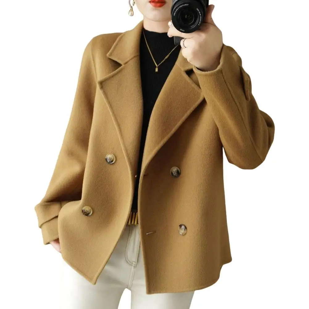 Autumn and Winter New Plush Long Sleeved Jacket Women's Casual Blazer Elegant Jacket Short Top