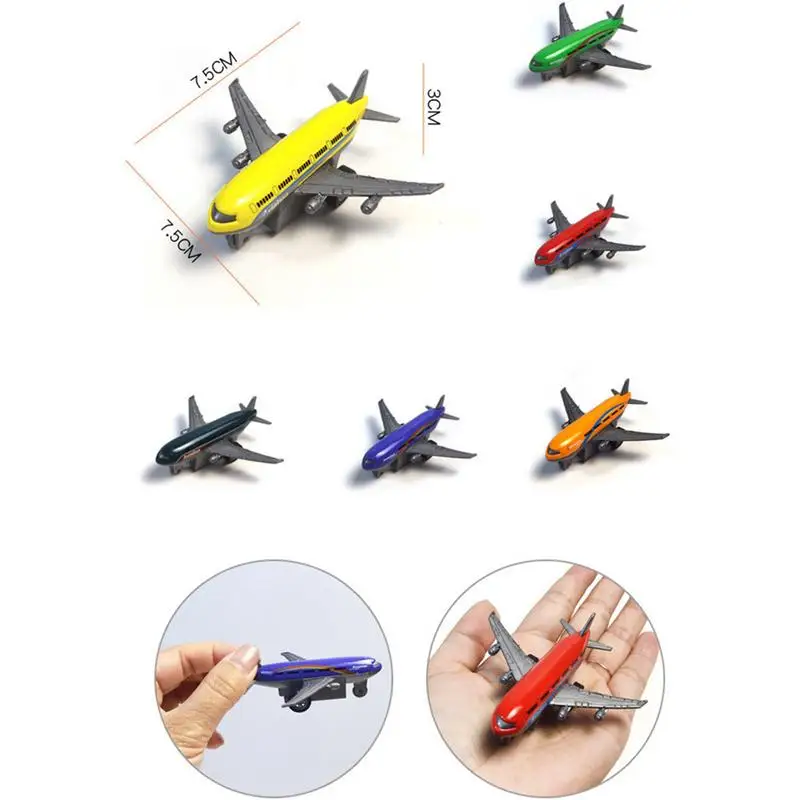 Pull Back Plane For Kids Inertia Simulation Alloy Plane Model Realistic Design Parties Favors Plane Toys For Home Outdoors