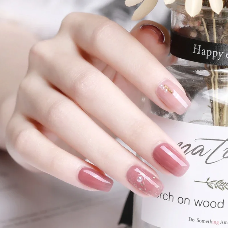 7ml สีดําขวดพิเศษเล็บกาวกึ่งถาวรเล็บ UV LED เคลือบฐาน Matte Coat GEL เล็บ