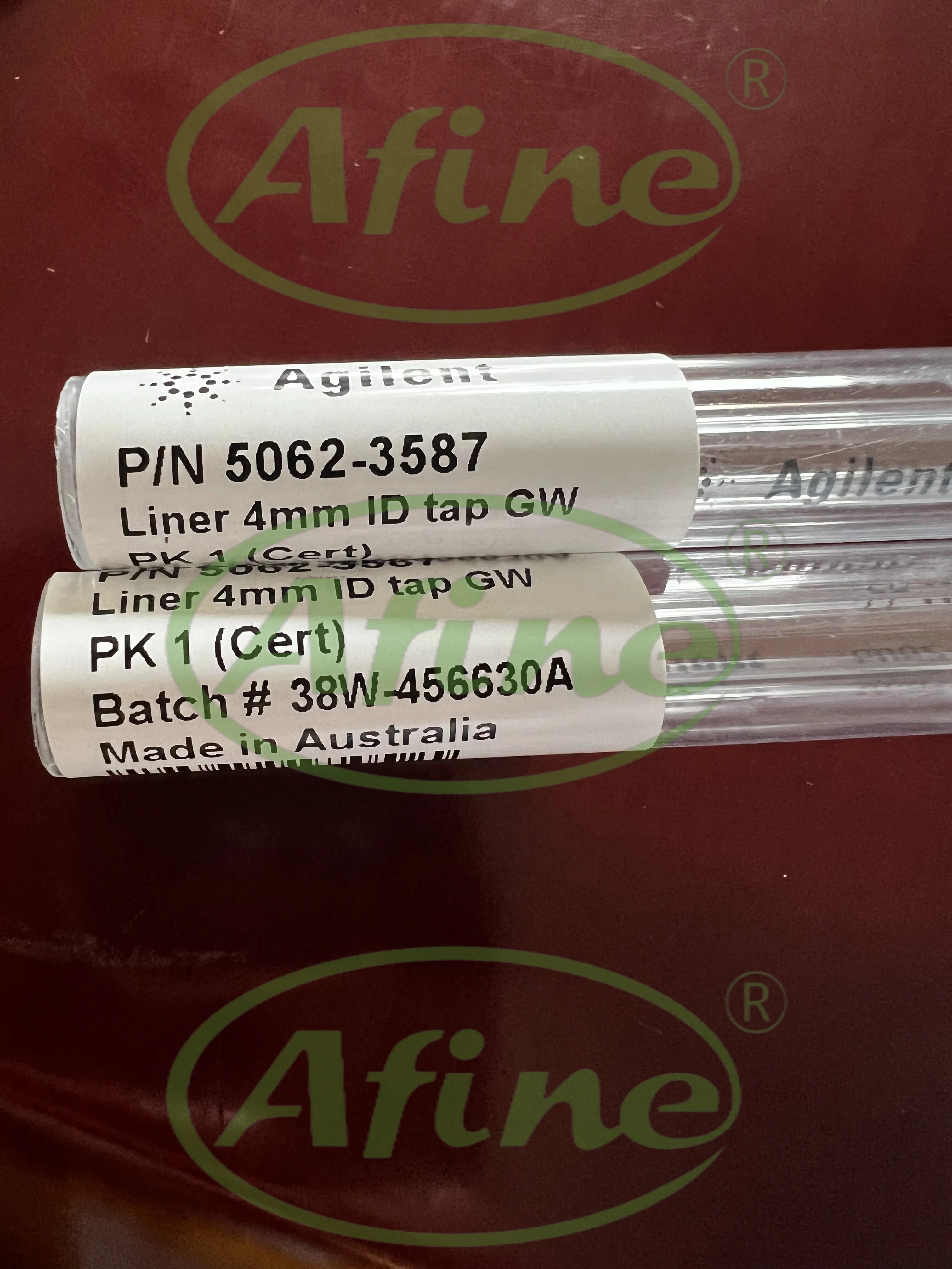 

AFINE (Agilent 5062-3587), Splitless Inlet Liner for GC, Single Taper, Deactivated with Glass Wool