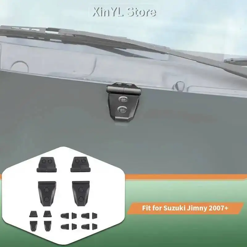 

Car ABS tailgate Glass Hinge Protective Decoration Cover Stickers For Suzuki Jimny 2007 Up Car Exterior Accessories